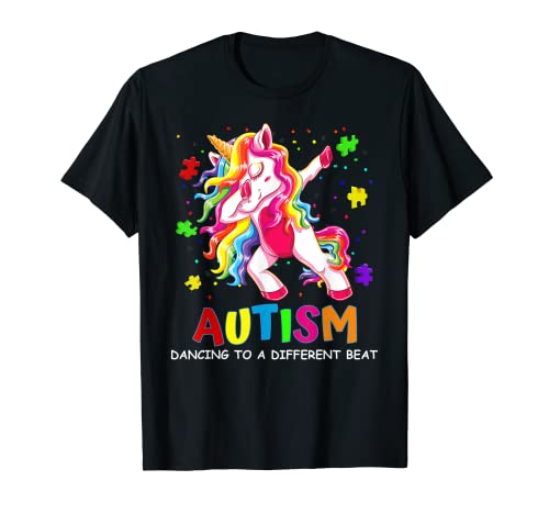 ¡Bailando a un ritmo diferente! Conciencia sobre el autismo Camiseta