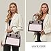 LOVEVOOK Purses and Handbags for Women, Tote Shoulder Bag Satchel Black Purse and PU Leather Top Handle for ladies