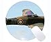 Tapis de souris rond antidérapant Hawker Hurricane Aircraft Grand tapis de jeu