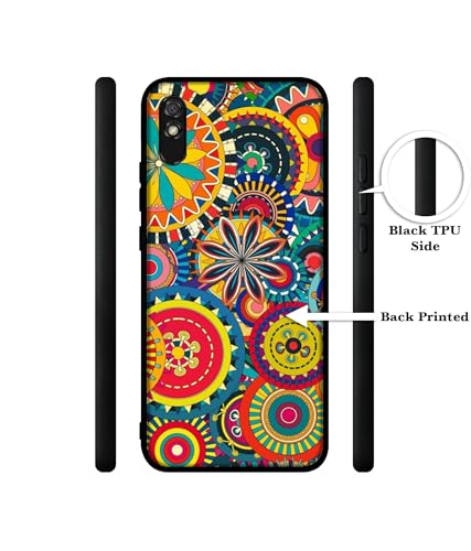 Image of Ring Pattern Print Design Premium 2D Printed Metal Back Case Cover for Mi Redmi 9A / 9A Sport / 9i / 9i Sport