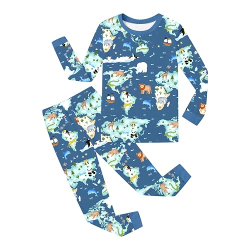 Conjunto de Manga Larga para Niñas con Estampado - Dos Piezas, Ideal para Dormir y Estar Cómoda en Casa