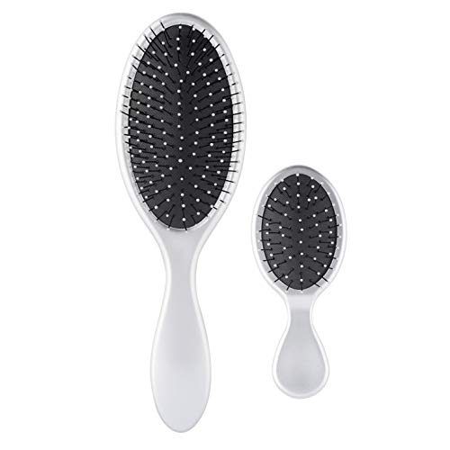 Silver Brush and Hair Brush Combo
