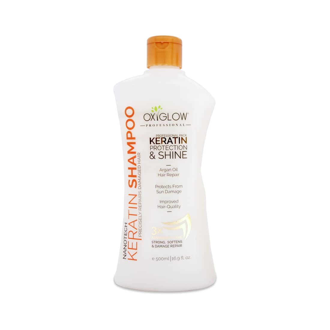 OxyGlow Herbals Keratin Shampoo 500 ml|Enriched with Argan Oil|Precisely Repairs Damaged Hair|Protect from Sun Damage|Improved Hair Quality