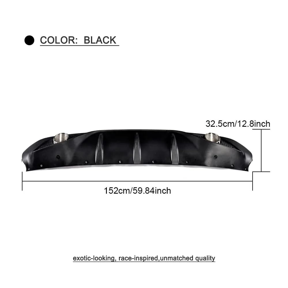 Diffusore Paraurti Posteriore Modifica Labbro Posteriore Dell'auto per Alfa Romeo Giulia Sedan 4 Door 2016-2020