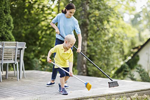 Fiskars Scopa Per Bambini, Lunghezza: 80 Cm, Setole In Plastica/Manico In Alluminio, Blu/Arancione, Myfirst Fiskars, 1001418 - 10