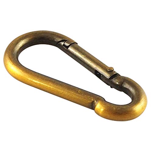 SKIVTGLAMP 10 Pcs Threaded Quick Link 5mm Heavy Duty D Shape Locking Looks for Light Holder Replacement Kit, Durable Chain Connector, Camping and Outdoor Equipment DIY, 7 Colors,Gold Bronze