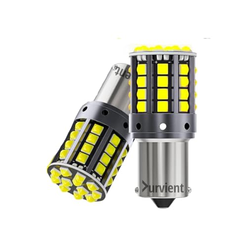 Image of com New and Improved Design Canbus Error Free P21W BA15S Flat Pin 1156 LED Brake Rear Rear Fog Lamp (White)