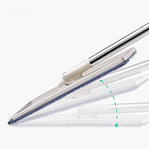 Wischeimer-Reinigungsset. Einfach zu bedienen, leicht zu trocknen, Keine schmutzigen Hände, großflächiger Mopp, Edelstahlgriff – Bild 5