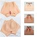 Silicone Fake Vagina Panties Fake Pussy Hiding Gaff Boxer Briefs Lift Butt Enhance Shaper Control Shorts for Cosplay,Cream,55