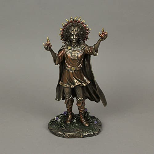 Estatua de Belenus Dios Celta de Bronce y Resina 9.25 in miniatura 5