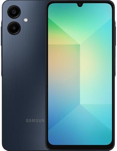 Samsung Galaxy A06 4G LTE (64GB + 4GB) Latin Version SM-A065M/DS Factory Unlocked 6.7" Dual Sim 50MP Dual Cam (Case Bundle) - (Black)