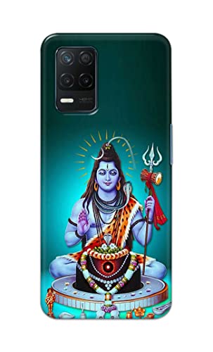Image of Printed Hard Back Cover Case for Realme 9 5G Back Cover (Lord Shiva) -1803