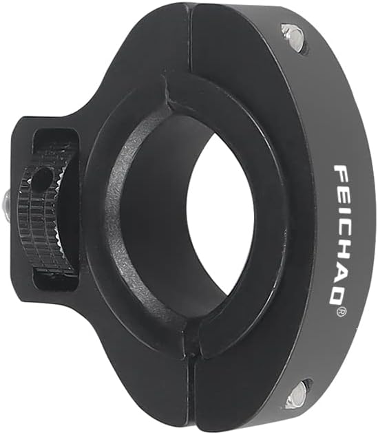 360° Anti-Reverse 1/4 Screw Handlebar Clamp Bar Tube Holder Compatible with Hero 13, ONE R/X2, OSMO 360, Osmo Action Camera Accessories (Black Clamp) image 3