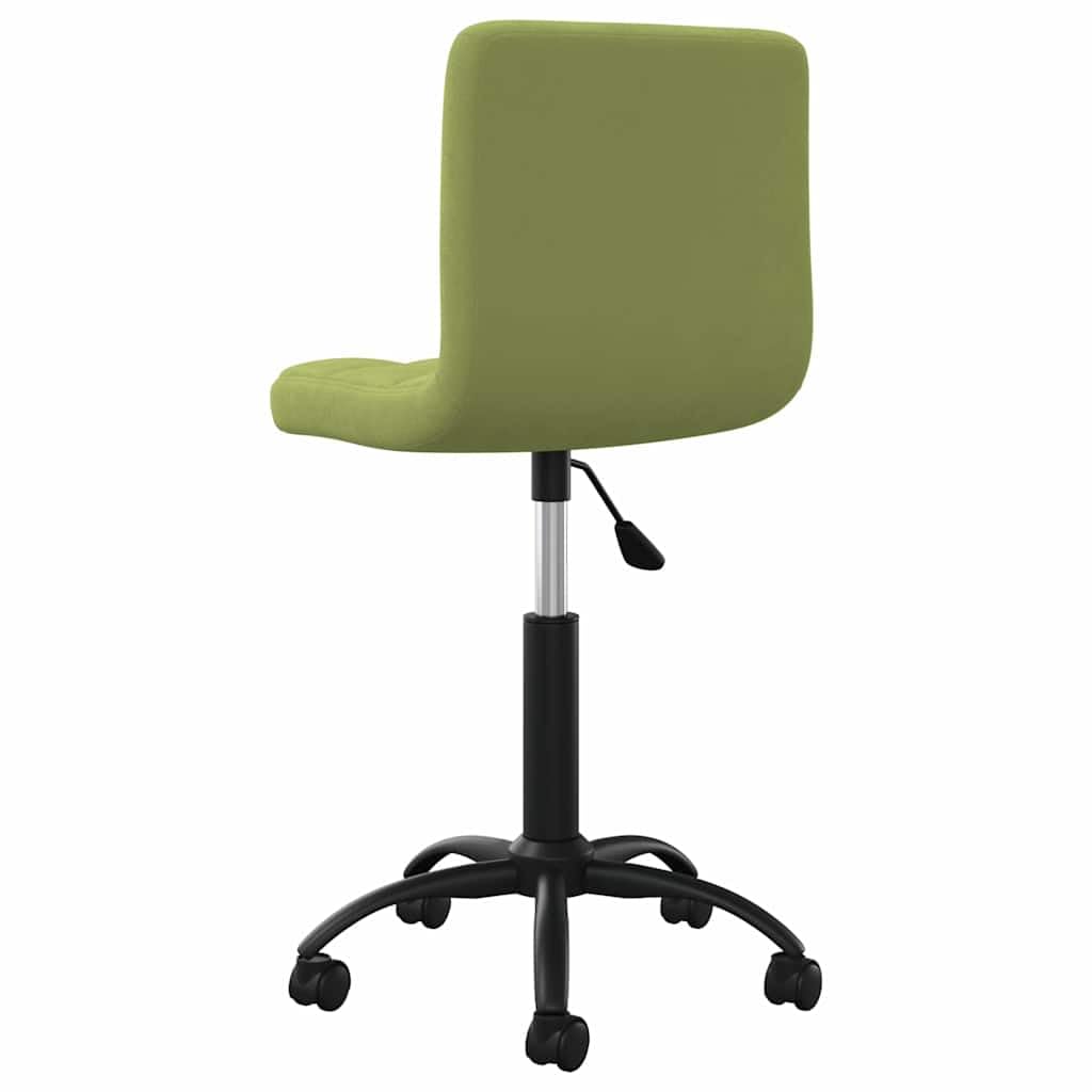 Chaise Pivotante Réglable Vert Clair Velours Salle à Manger
