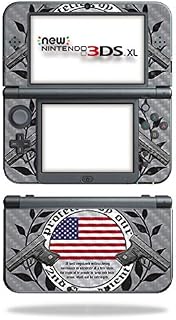 MightySkins Carbon Fiber Skin for Nintendo New 3DS XL (2015) - 2nd Amendment | Protective, Durable Textured Carbon Fiber Finish | Easy to Apply, Remove, and Change Styles | Made in The USA