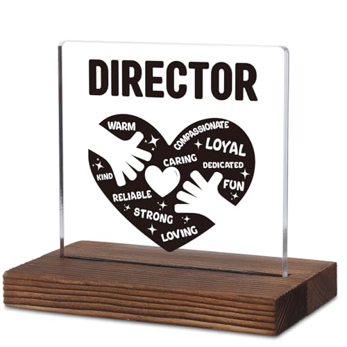 Appreciation Gift for Director, Inspirational Office Acrylic Decor for Directors, Supervisors, and Leaders, Thank You Gift for Managers Executives Administrators Decorative Signs TAK28