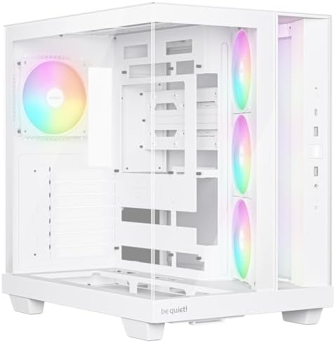 be quiet! Light Base 500 LX White PC Case, Fully Windowed Front and Side: image 1 of 8