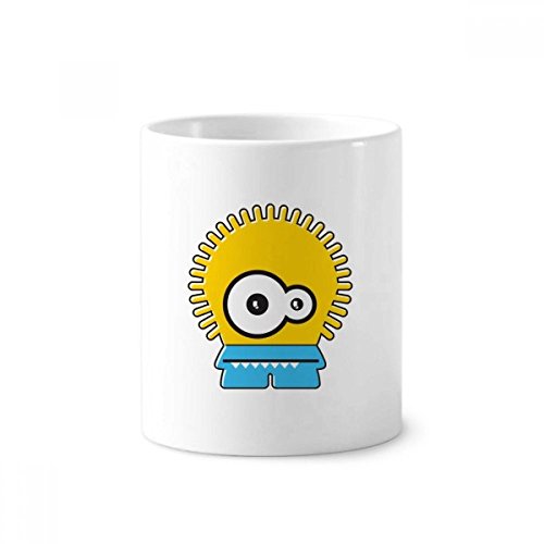 Mug alien et monstre jaune en céramique 350ml pour brosse à dents et crayons