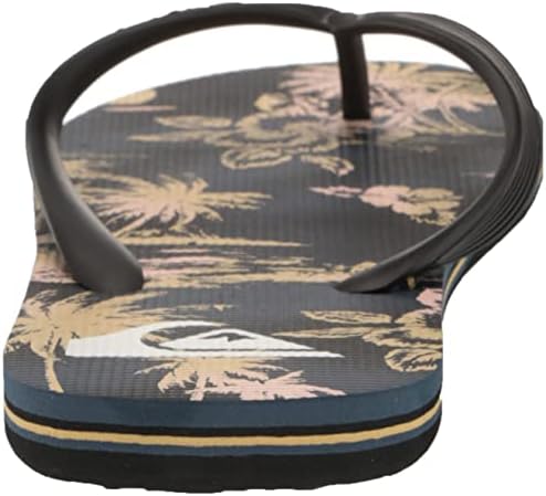 Quiksilver Men's Molokai Air Flow 3 Point Flip Flop Sandal, Black/Grey/Black, 10 | Image 2