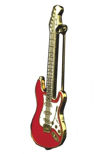 Stratocaster Electric Guitar Pin ? レッド
