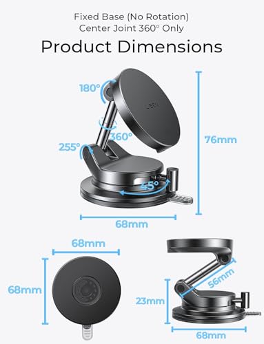 LISEN 15W MagSafe Car Mount with Wireless Charging — view 10
