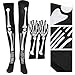 ABOOFAN 1 Set Long Accessory Knee Stockings Cosplay for Thigh Full Stylish Pattern Fashion and Party Costume High Skeleton Socks Gras Mardi Finger Halloween Bones Gloves