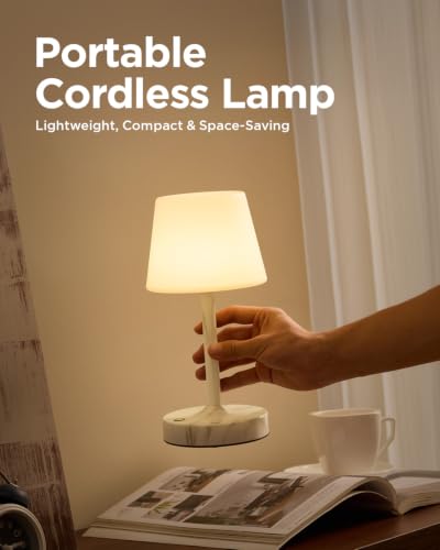 Image of IP65 Waterproof Rechargeable Shower Lamp, Cordless Bathroom Touch Lamps