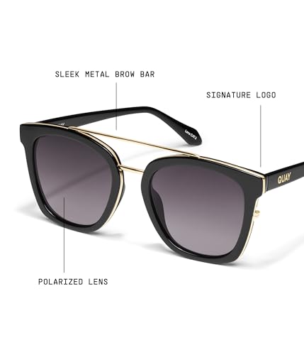 Image of Quay - Womens Sunglasses, Polarized Square Lenses with UV Protection (Vibe Check)