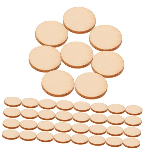 IWOWHERO 200 Piezas De Bricolaje Hecho A Mano Virutas De Madera Carpintería Libros Troncos Rebanadas En Marcapáginas Borlas Radiestesia Redondos Para Manualidades Piezas