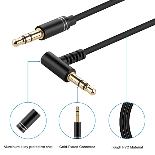 Linkidea Audio Cable for Beats Studio Pro/3/2, Solo 4/3/HD/Pro, Mix Headphones, 3.5mm TRS Replacement Aux Cord (5 ft/1.5 m 2 Pack) - Image 4