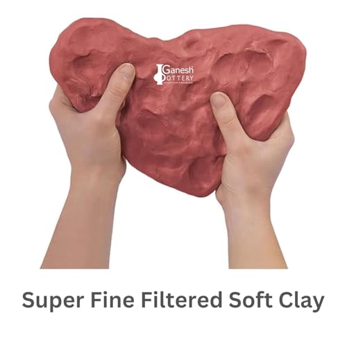 Image of Natural Terracotta Clay Ready to Use (10kg) | Eco-Friendly Brown Clay for Ganesha Idol Making, Sculpting, Pottery, Art & Craft, Jewelry Making