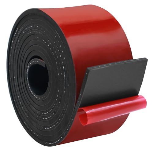 DOBTIM Adhesive Reinforced Solid Rubber Sheets, Rolls & Strips Cloth Inserted 3/16 (.187)