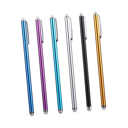 ARTSEWPLY 6 Piezas Lápices Táctiles Capacitivos para Pantallas Táctiles Punta Resistente y Rayaduras Cuerpo para Teléfonos y Tabletas