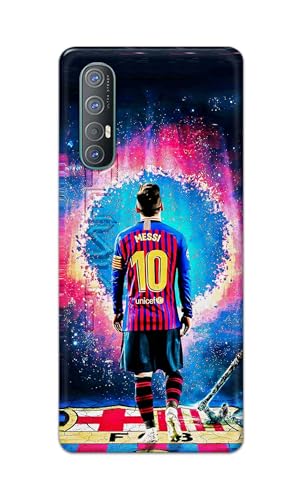Image of Printed Hard Back Cover for Oppo Reno3 Pro (6.4 inch) Back Cover (Famous Football Player -J1) -190724(EA)