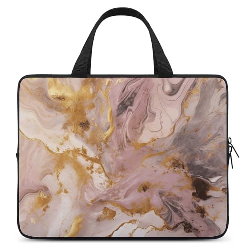 Bolso bandolera para laptop 13 pulgadas rojo y beige miniatura 1