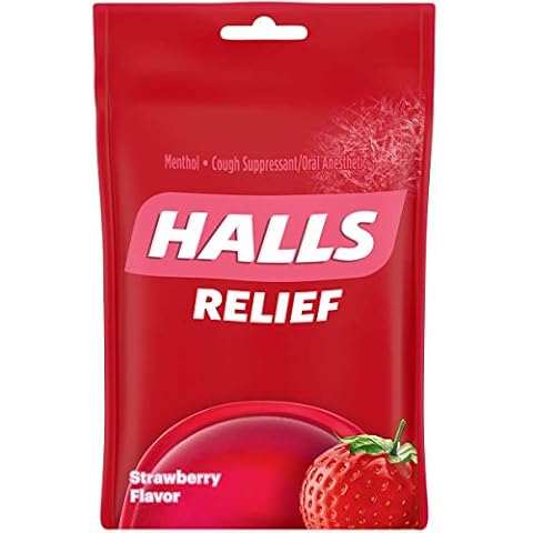 Halls Strawberry Flavor Menthol Drops Cover