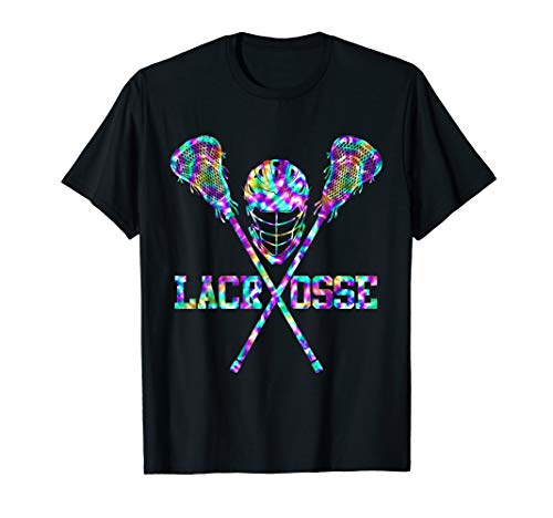 Lacrosse Tie Dye For men women Girls boys Lax Helmet Sticks T-Shirt