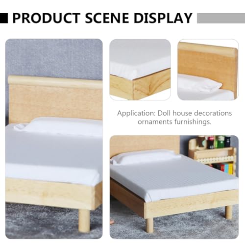 Cama doble de roble Toyvian accesorio de simulación premium 3