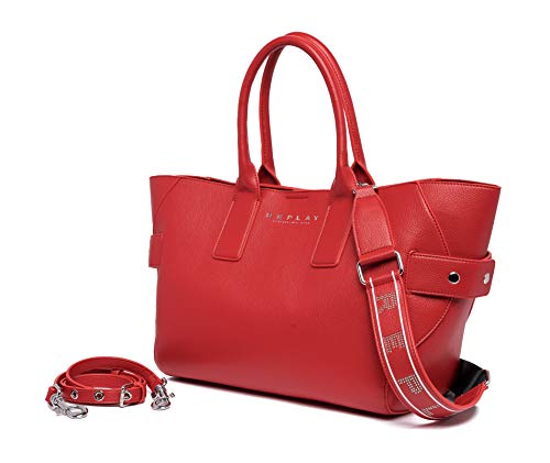 Replay Damen FW3079 Henkeltasche, 260 Blood RED, UNIC Replay Damen FW3079 Henkeltasche, 260 Blood RED, UNIC