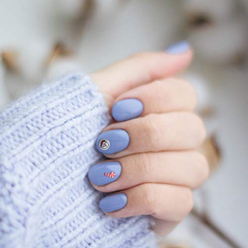 PIXNOR 50 Peças de Unha Art Fatias Natal Floco de Neve Papai Noel Ãrvore de Natal Nail Art Fimo 3D U