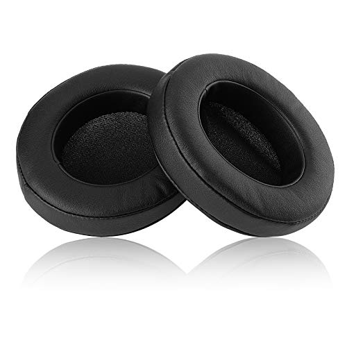 Repuestos para almohadillas de auriculares con cuero proteico y espuma de memoria para Razer Nari, Ultimate, Essential, Kraken Kitty, Kraken Tournament Edition - Ovalado (Negro) miniatura 7