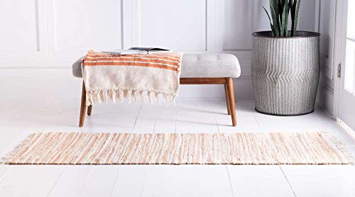 Tapete decorativo Unique Loom algodón 185x65 cm beige miniatura 5