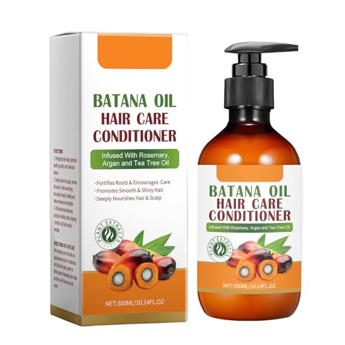 Batana Aceites Acondicionador Batana con cebolla, para adelgazar el cabello y la caída del cabello, acondicionador para todos los estilos de cabello, para hombres y mujeres, 300 ml HzN968 (naranja,