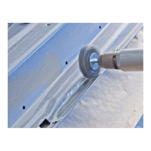Image of PFERD Round Brush Untwisted RBU | Diameter 70 x 15 mm Shaft Diameter 6 mm Steel Wire Diameter 0.30 | 43198004 - for Straight Sanders, Drills, Bending Shafts