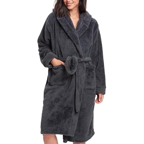 Mad Dog Sherpa Hooded Bathrobe for Women Cover