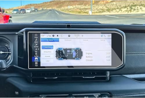 Protection écran GPS Jeep Wrangler 2024 verre navigation voiture 12.3