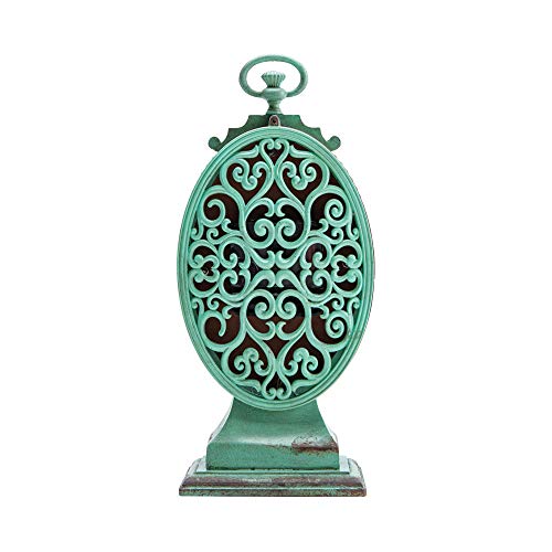 NIKKY HOME Vintage Table Clock - Battery Operated Rustic Distressed Style - Shabby Chic Home Decor for Fireplace Mantel, Shelf, Desktop, Countertop - Green by NIKKY HOME - Image 6