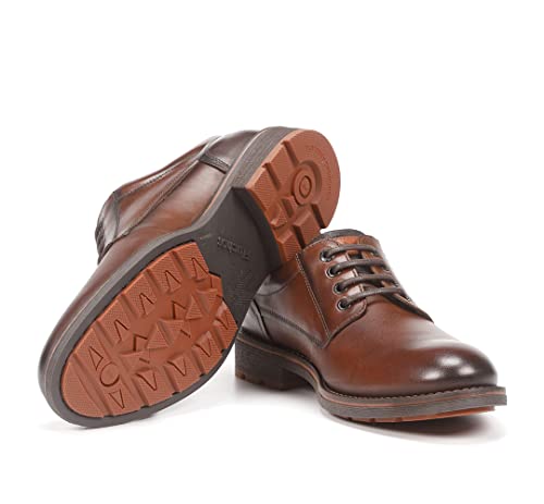 Fluchos Para Hombre. F1340 Zapatos De Piel Terry F1340 MarróN (42), Plano, Cordones, Casual - 4