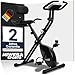 Miweba Sports Heimtrainer Fahrrad klappbar | Hometrainer leise bis 150 kg mit Komfort-Sattel | Ergometer Pedaltrainer Beintrainer Fitnessbikes Indoor Bike Home Trainer Fitness Fahrrad für Zuhause