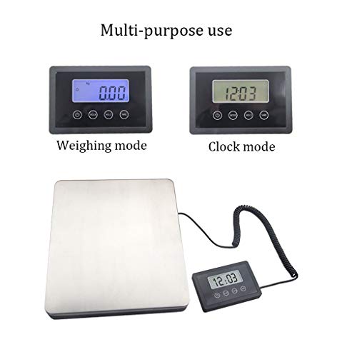 Báscula digital de envío 180Kg con plataforma de acero inoxidable miniatura 3